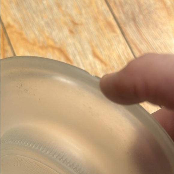 Vintage Bartlett Collins Pokee Yellow Tulip Frosted Glass Cookie Jar/Canister - Picture 9 of 10